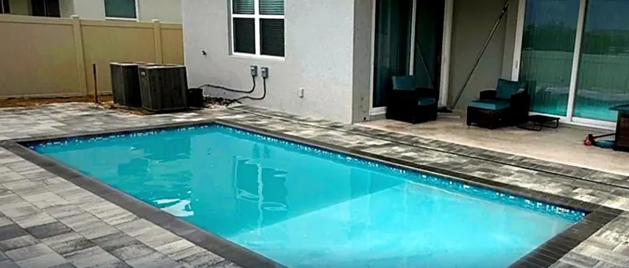 California fiberglass pool installed by Homery